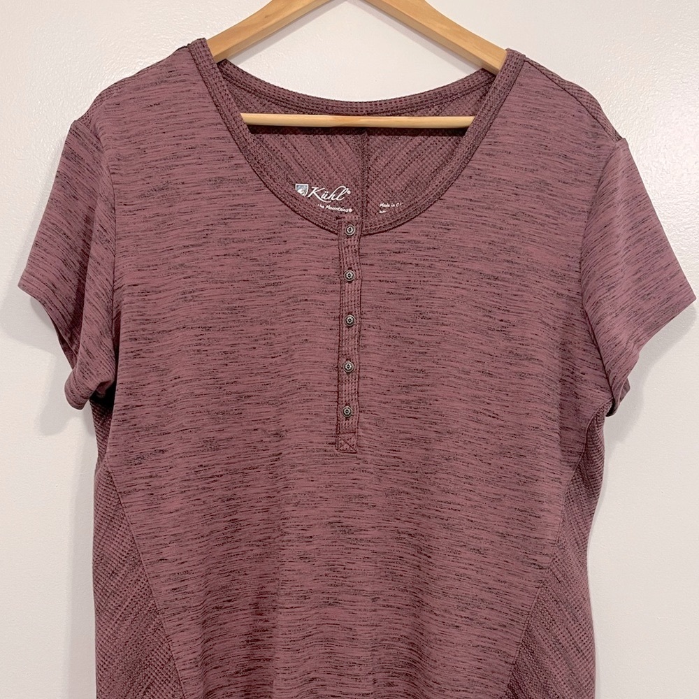 Kuhl Womens Svenna Short Sleeve Shirt Lunar Dust XL - Picture 7 of 14